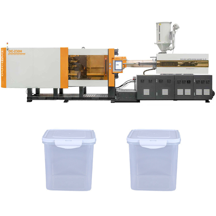 OC-230H Deep Cavity Injection Plastic Molding Machine For Plastic Food Storage Bucket